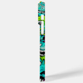 Spooky Green Monster Pattern Case-Mate iPhone Hülle (Rückseite / Links)