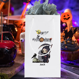 Spooky Grim Sensenmann Graveyard Crow Gothic Hallo Kleine Geschenktüte
