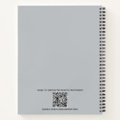 Spooky Grim Sensenmann Graveyard Crow Gothic Hallo Notizblock (Rückseite)