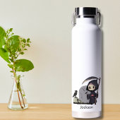 Spooky Grim Sensenmann Graveyard Crow Gothic Hallo Trinkflasche