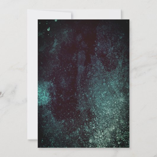 Spooky Grim Sensenmann Graveyard Halloween-Party Einladung (Rückseite)