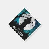 Spooky Grim Sensenmann Graveyard Halloween-Party Serviette (Ecke)