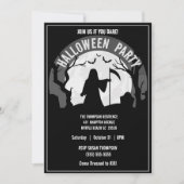 Spooky Grim Sensenmann Halloween-Party Einladung (Vorderseite)