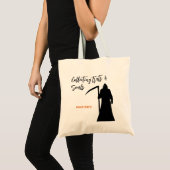 Spooky Grim Sensenmann Leckerei oder Soule Hallowe Tragetasche (Vorderseite (Produkt))