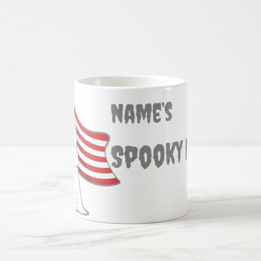 Spooky Grim Sensenmann USA Flag Halloween Kaffeetasse (Mittel)