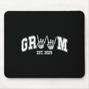 Spooky Groom Bride 2025 Gotische Halloween Paare Mousepad