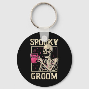 Spooky Groom Skeleton Halloween Wedding Bachelor P Schlüsselanhänger