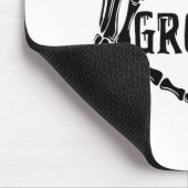 Spooky Groom Skeleton Hands Verlobung Wedding Hal Mousepad (Ecke)