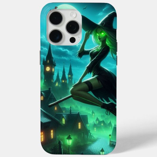Spooky-grüne Aura Halloween-Hexe Case-Mate iPhone Hülle (Rückseite)