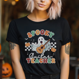 Spooky Guitar Teacher Halloween Music T - Shirt