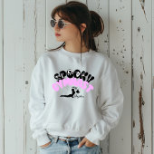 Spooky Gymnast Personalisierter Name Halloween-Ges Sweatshirt