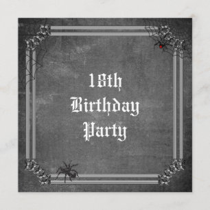 Spooky Halloween 18. Geburtstag Einladung
