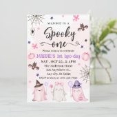 Spooky Halloween 1. Geburtstag Einladung (Stehend Vorderseite)