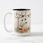 Spooky Halloween 2-Tone Tasse - 15 oz Fall. (Links)