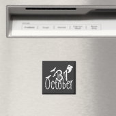 Spooky Halloween 31. Oktober Magnet (In Situ (Geschirrspüler))