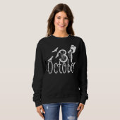 Spooky Halloween 31. Oktober Sweatshirt (Vorne ganz)