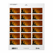Spooky Halloween Address Labels Adressaufkleber (Vorne)
