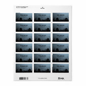 Spooky Halloween Adressaufkleber (Vorne)