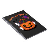 Spooky Halloween B-Tag Pumpkin Cake & Ghosts Notizblock (Rechte Seite)