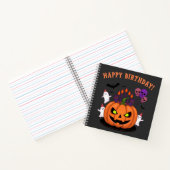 Spooky Halloween B-Tag Pumpkin Cake & Ghosts Notizblock (Innenseite)