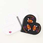 Spooky Halloween B-Tag Pumpkin Cake & Ghosts Notizblock (Innenseite)