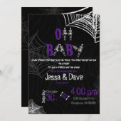 Spooky Halloween Baby Sprinkle Einladung (Vorne/Hinten)