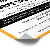 Spooky Halloween Bake Sale Fundraiser Poster (Ecke)