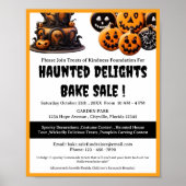 Spooky Halloween Bake Sale Fundraiser Poster (Vorne)