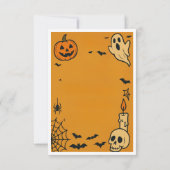 Spooky Halloween Bash Invite | Ghosts & Games Dankeskarte (Rückseite)