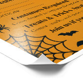 Spooky Halloween Bash Invite | Ghosts & Games Fotodruck (Ecke)
