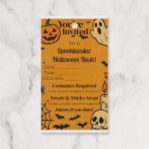 Spooky Halloween Bash Invite | Ghosts & Games
