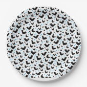 Spooky Halloween Bat-Papierplatte Pappteller (Vorderseite)