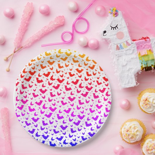 Spooky Halloween Bat-Papierplatte Pappteller (Party)