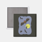 Spooky Halloween Bats Magnet (Vorderseite/Rückseite)