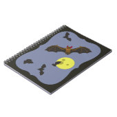 Spooky Halloween Bats Notizblock (Linke Seite)