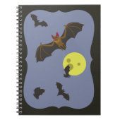 Spooky Halloween Bats Notizblock (Vorderseite)