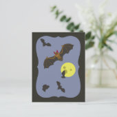 Spooky Halloween Bats Postkarte (Stehend Vorderseite)