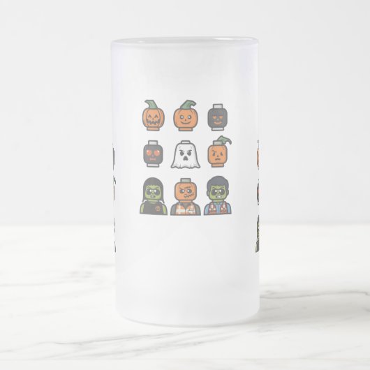 Spooky Halloween Bierglas & Stein Design Mattglas Bierglas (Mittel)