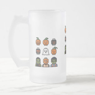 Spooky Halloween Bierglas & Stein Design Mattglas Bierglas