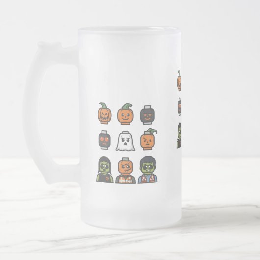 Spooky Halloween Bierglas & Stein Design Mattglas Bierglas (Links)
