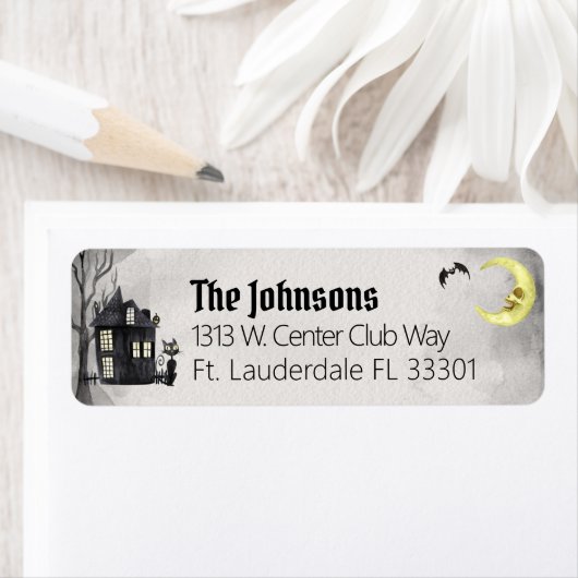 Spooky Halloween Black Cat Spuk House Adresse (Insitu)