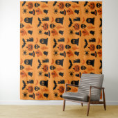 Spooky Halloween Black Tapestry | Gothic Wall Wandteppich (Beispiel)