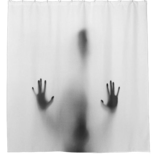Spooky Halloween Body Shadow Duschvorhang (Vorderseite)