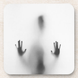 Spooky Halloween Body Shadow Getränkeuntersetzer