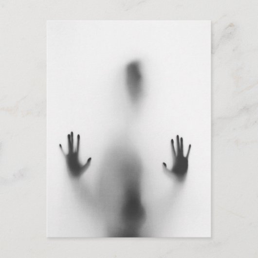 Spooky Halloween Body Shadow Postkarte (Vorderseite)