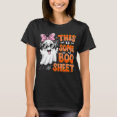 Spooky Halloween Boo Ghost Geschenktrick oder Beha T-Shirt (Vorderseite)