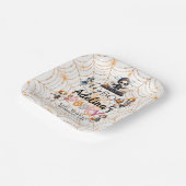 Spooky Halloween Boo Skeletons Kostümdusche Pappteller (Gewinkelt)