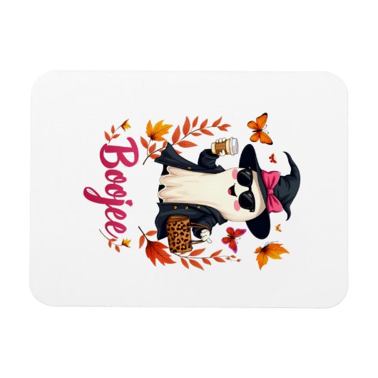 Spooky Halloween Boojee Sassy Classy Ghost Magnet (Horizontal)