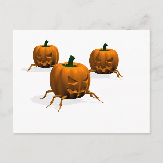 Spooky Halloween Bugs Crawlers Postkarte (Vorderseite)