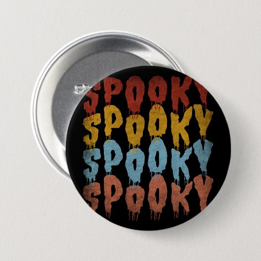 SPOOKY HALLOWEEN BUTTON (Vorne & Hinten)